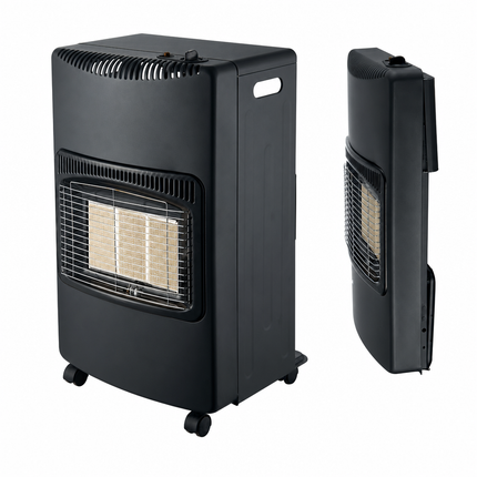 Estufa de Gas Butano/Propano Plegable 4200W - Negra con Ruedas