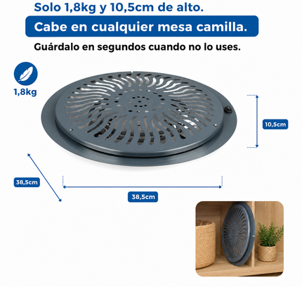 Brasero Eléctrico 900W para Mesa Camilla | 2 Potencias