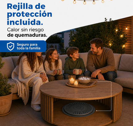 Brasero Eléctrico 900W para Mesa Camilla | 2 Potencias