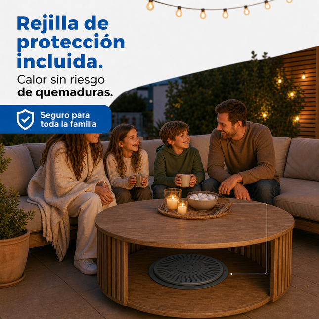 Brasero Eléctrico 900W para Mesa Camilla | 2 Potencias