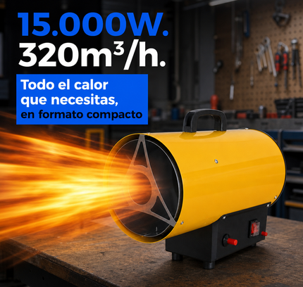 Cañón Calefactor de Gas Propano/GLP - Industrial