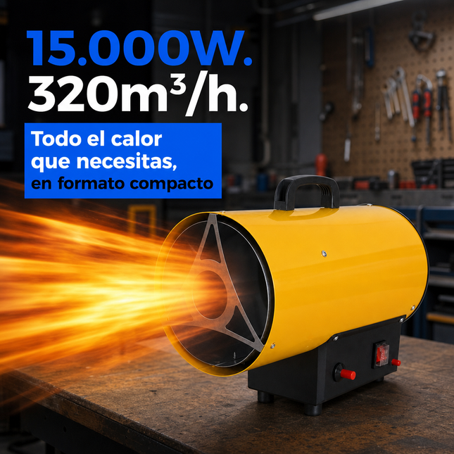 Cañón Calefactor de Gas Propano/GLP - Industrial