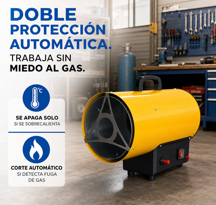 Cañón Calefactor de Gas Propano/GLP - Industrial
