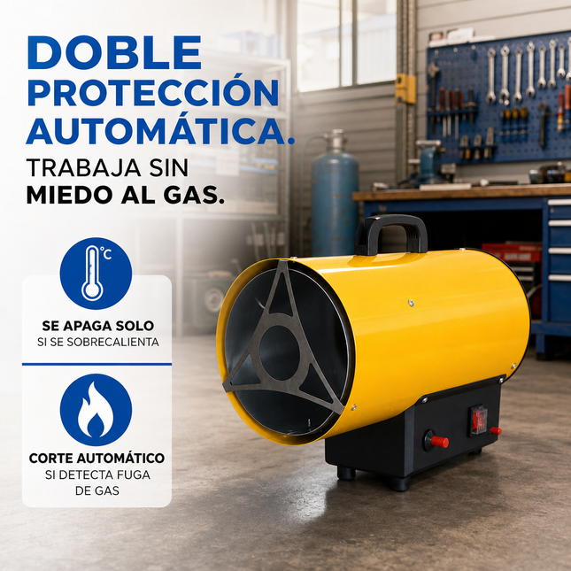 Cañón Calefactor de Gas Propano/GLP - Industrial