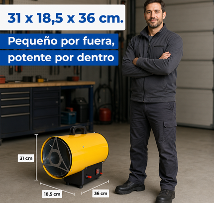 Cañón Calefactor de Gas Propano/GLP - Industrial