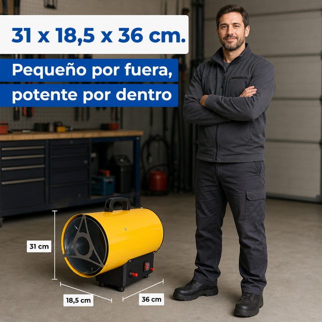 Cañón Calefactor de Gas Propano/GLP - Industrial