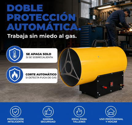 Cañón Calefactor de Gas Propano/GLP - Industrial