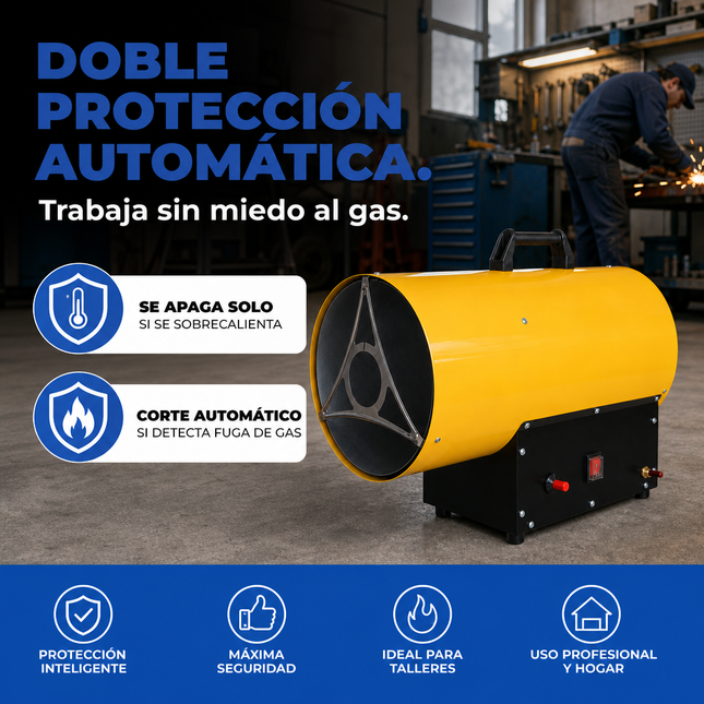 Cañón Calefactor de Gas Propano/GLP - Industrial