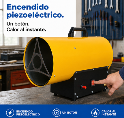 Cañón Calefactor de Gas Propano/GLP - Industrial