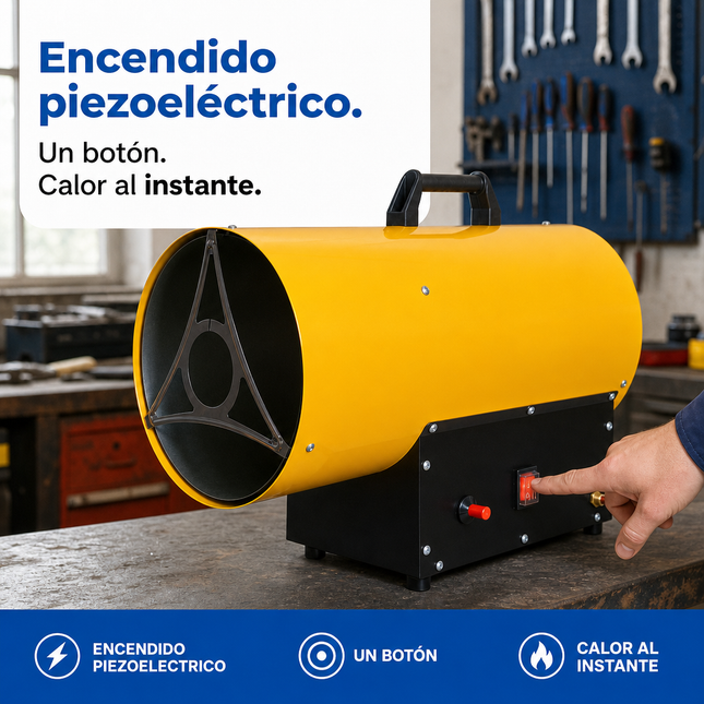 Cañón Calefactor de Gas Propano/GLP - Industrial
