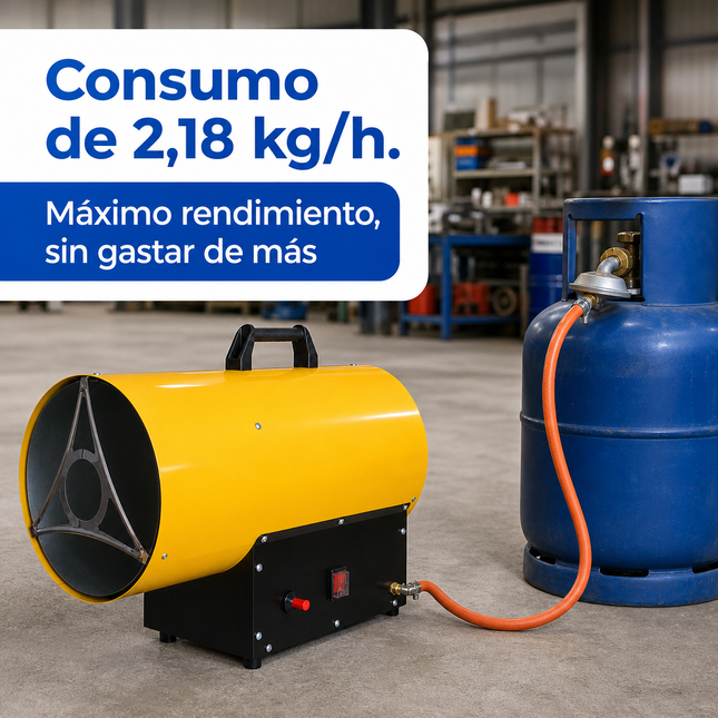 Cañón Calefactor de Gas Propano/GLP - Industrial