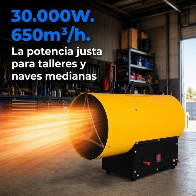 Cañón Calefactor de Gas Propano/GLP - Industrial