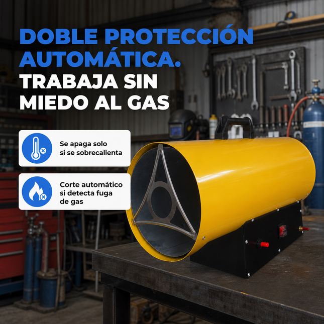 Cañón Calefactor de Gas Propano/GLP - Industrial