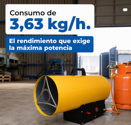 Cañón Calefactor de Gas Propano/GLP - Industrial