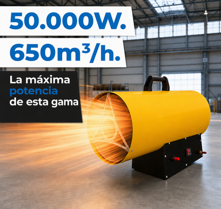 Cañón Calefactor de Gas Propano/GLP - Industrial