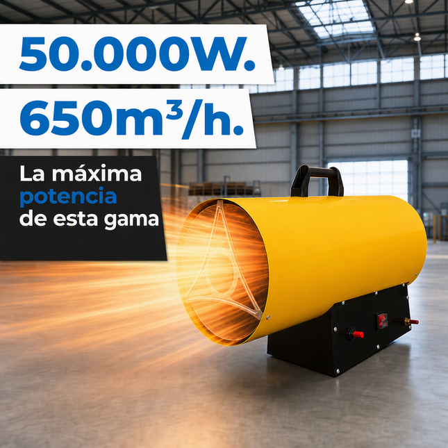 Cañón Calefactor de Gas Propano/GLP - Industrial
