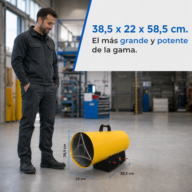 Cañón Calefactor de Gas Propano/GLP - Industrial