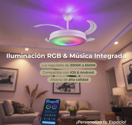 Ventilador de techo con Múscia