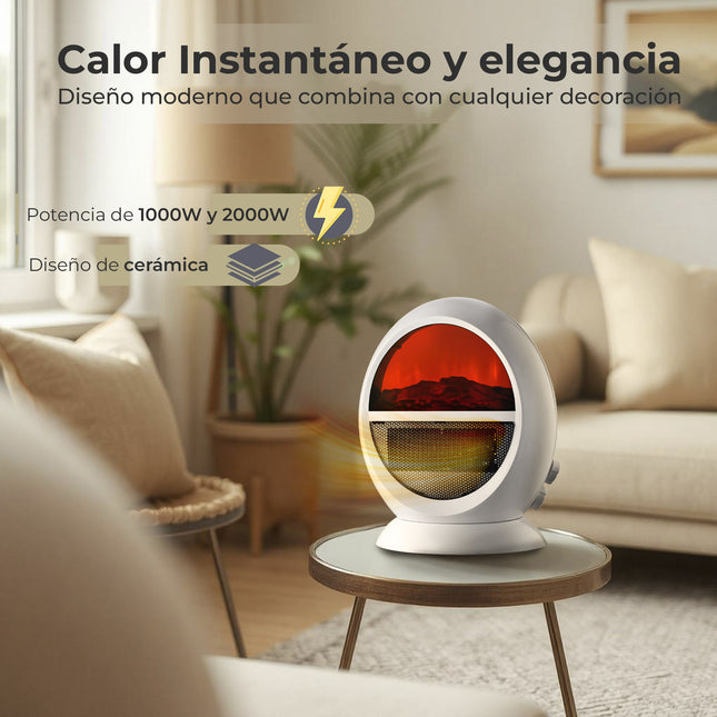 Calefactor para Hogar Efecto Fuego