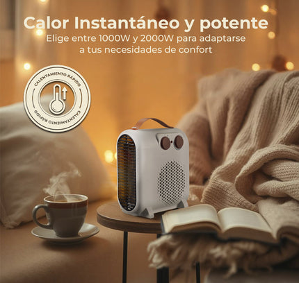 Calefactor Eléctrico Pequeño para Hogar