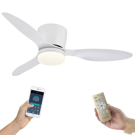 Ventilador de Techo con Luz LED y Aspas Reversibles