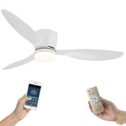 Ventilador de Techo con Luz LED y Aspas Reversibles