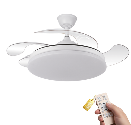 Ventilador de Aspas Retráctiles 107 cm con 32W y 4 Aspas