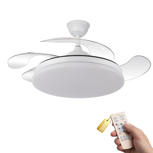Ventilador de Aspas Retráctiles 107 cm con 32W y 4 Aspas