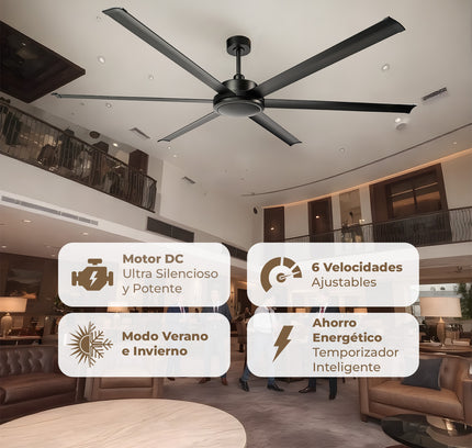 Ventilador Industrial Silencioso de 305 CM