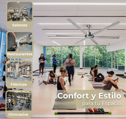 Ventilador Industrial Silencioso de 305 CM