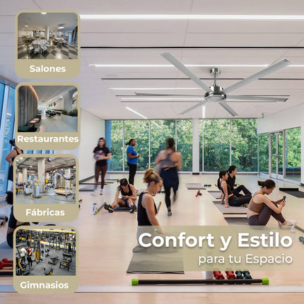 Ventilador Industrial Silencioso de 305 CM