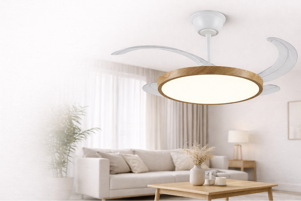 <h1><span style="text-decoration:underline">Ventilador de techo retráctil</span></h1>