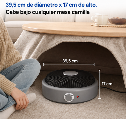 Brasero eléctrico cerámico Naltio de 900 W de calor potente y versátil