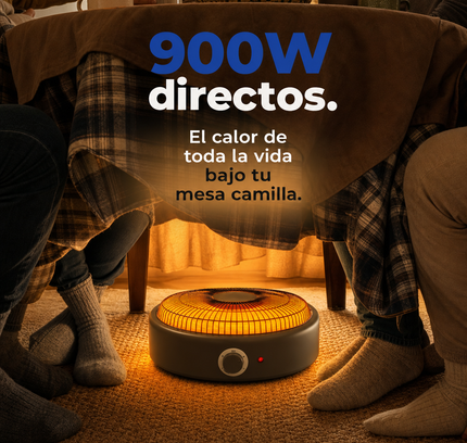 Brasero eléctrico cerámico Naltio de 900 W con interruptores independientes por zonas