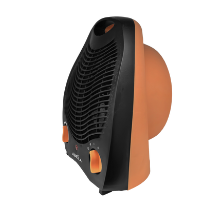Calefactor eléctrico Lubian naranja con termostato regulable