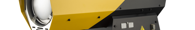 Cañón calefactor de gasóleo compacto y ligero de 20 kW, modelo Dixon – FAN PROJECT