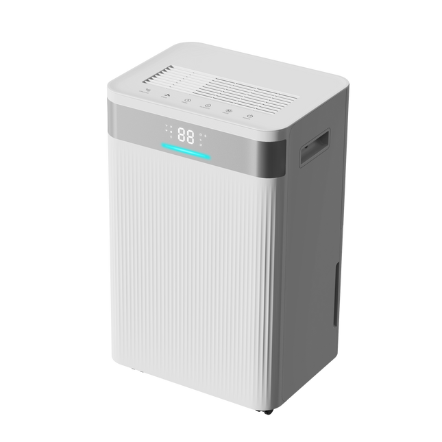 Deshumidificador portátil de 20 L/día silencioso de 41 dB con modo sueño