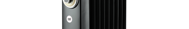 Radiador de aceite de diseño negro y beis, modelo Amarantus – FAN PROJECT