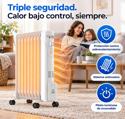 Radiador de aceite Duncan de calor uniforme para cualquier habitación