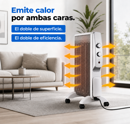 Radiador de mica Abrigo con recogecable integrado