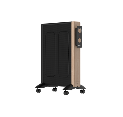 Radiador de mica Badin de 1500 W negro con termostato