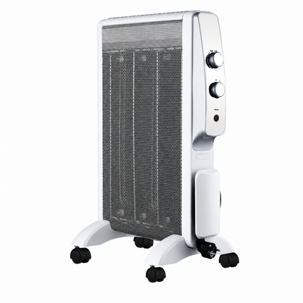 Radiador de mica eléctrico Abrigo de 1500 W con termostato y ruedas – FAN PROJECT