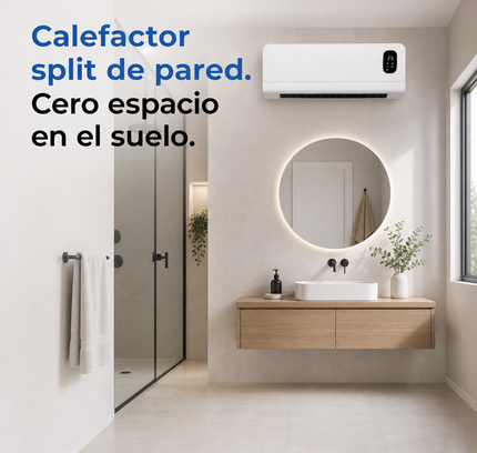 Split cerámico de pared Taxus de 2000 W con mando a distancia